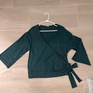 Pinkblush maternity faux wrap sweater